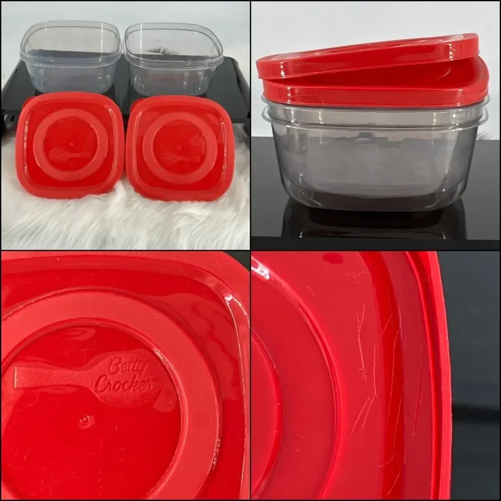 Rubbermaid Betty Crocker Bundle  3-5 Cup Capacity (5 Containers with Lids)